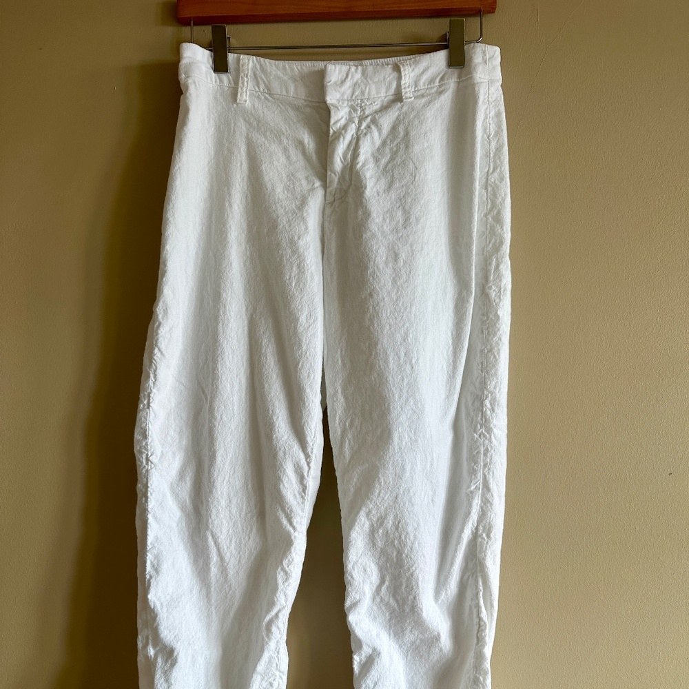 Frank & Eileen Kinsale Italian Performance Linen Pants Size 6